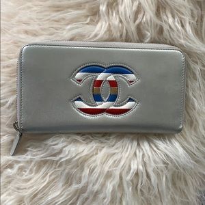 Metallic Chanel wallet